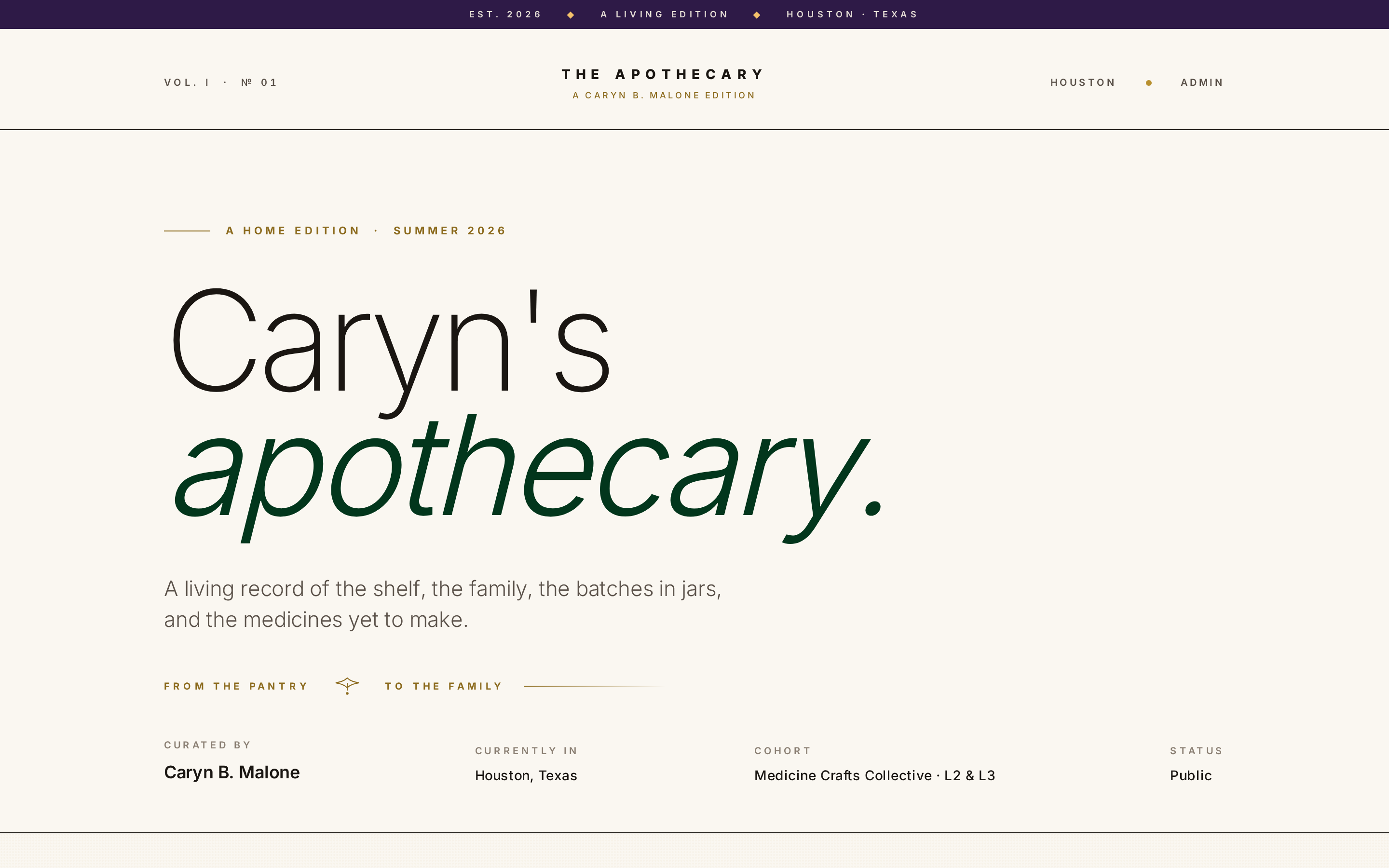 Caryn's home shop screenshot