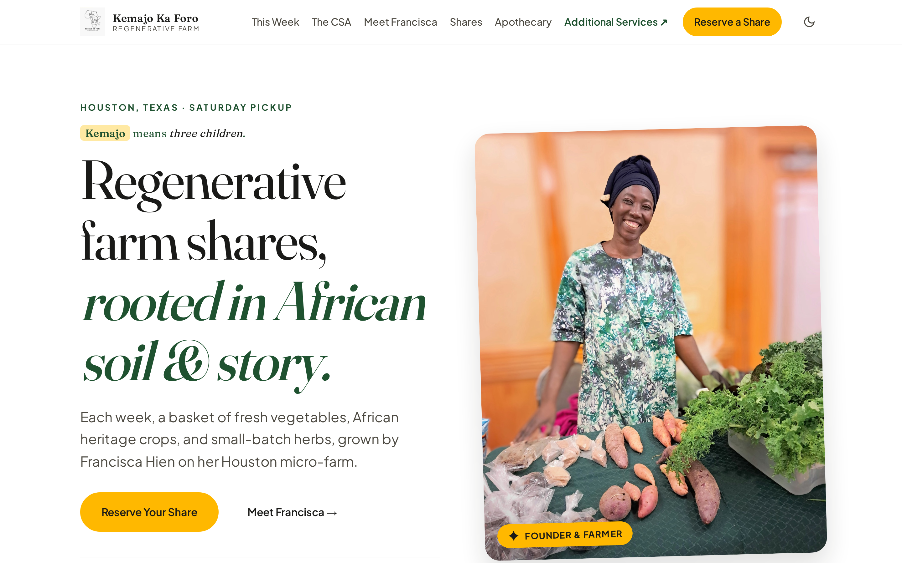 Kemajo Ka Foro homepage screenshot